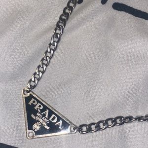 Repurposed authentic Prada Necklace